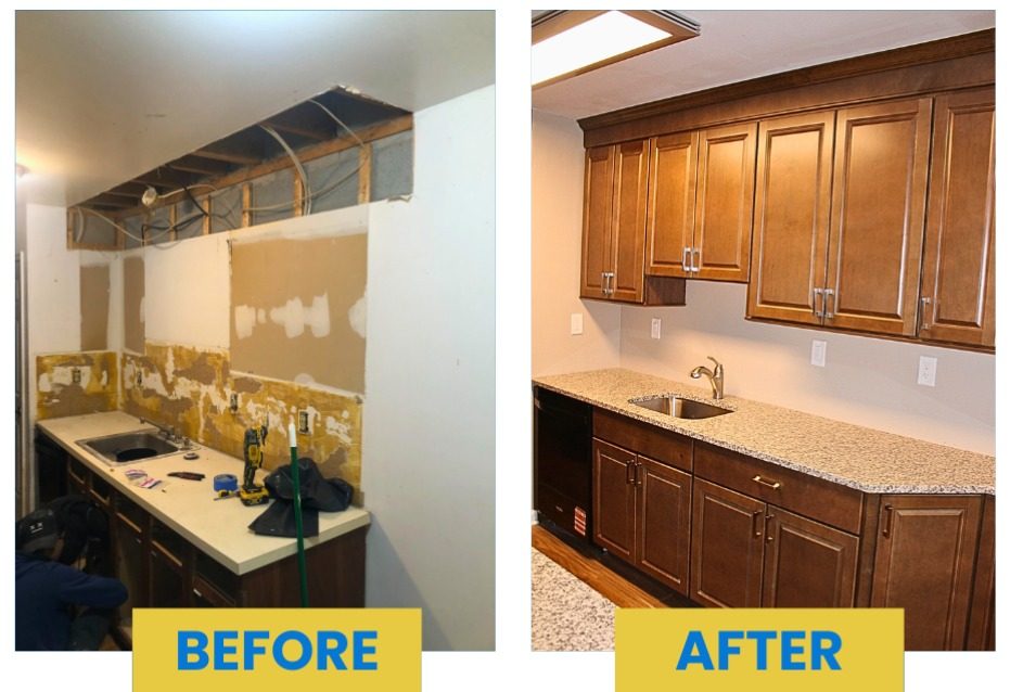 Kitchen Remodel before and after