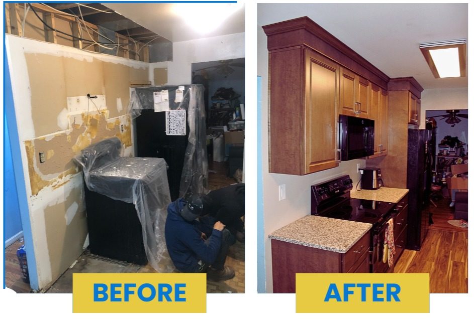 Kitchen Remodel before and after