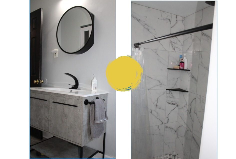 bathroom remodel before and after