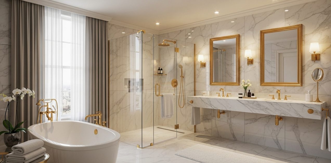 Luxurious Hotel Bathroom Retreat